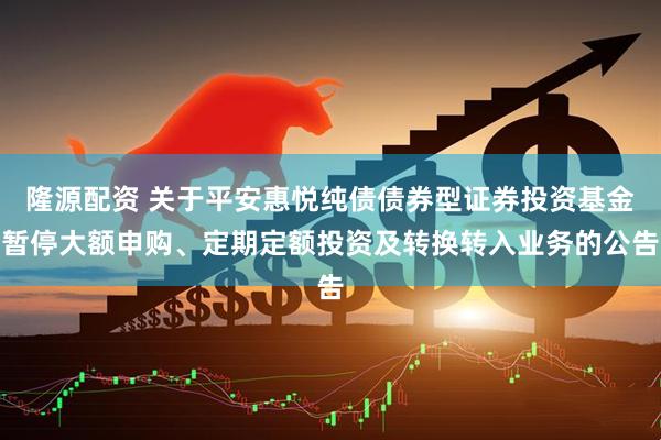 隆源配资 关于平安惠悦纯债债券型证券投资基金暂停大额申购、定期定额投资及转换转入业务的公告